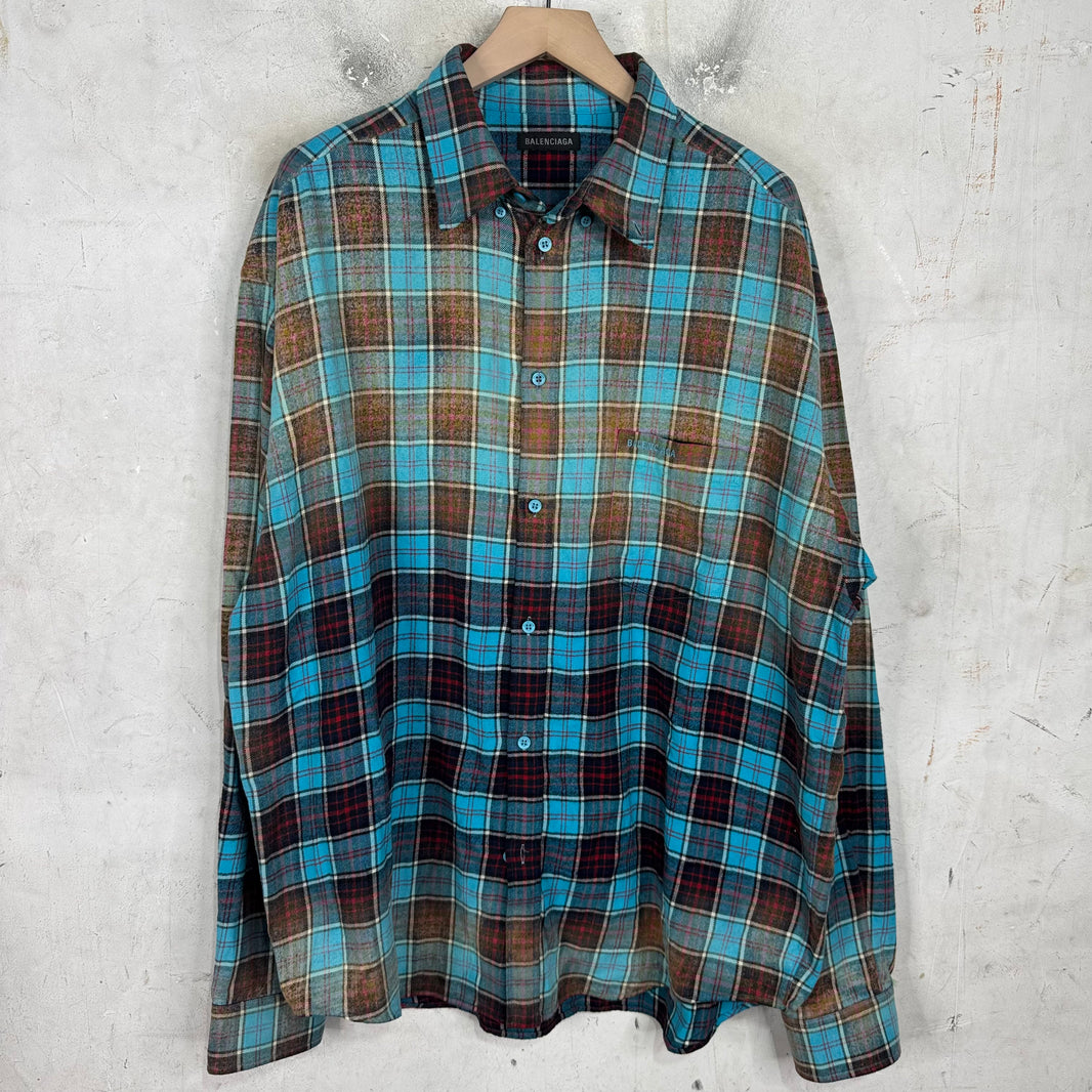 Balenciaga Sample Bleached Flannel