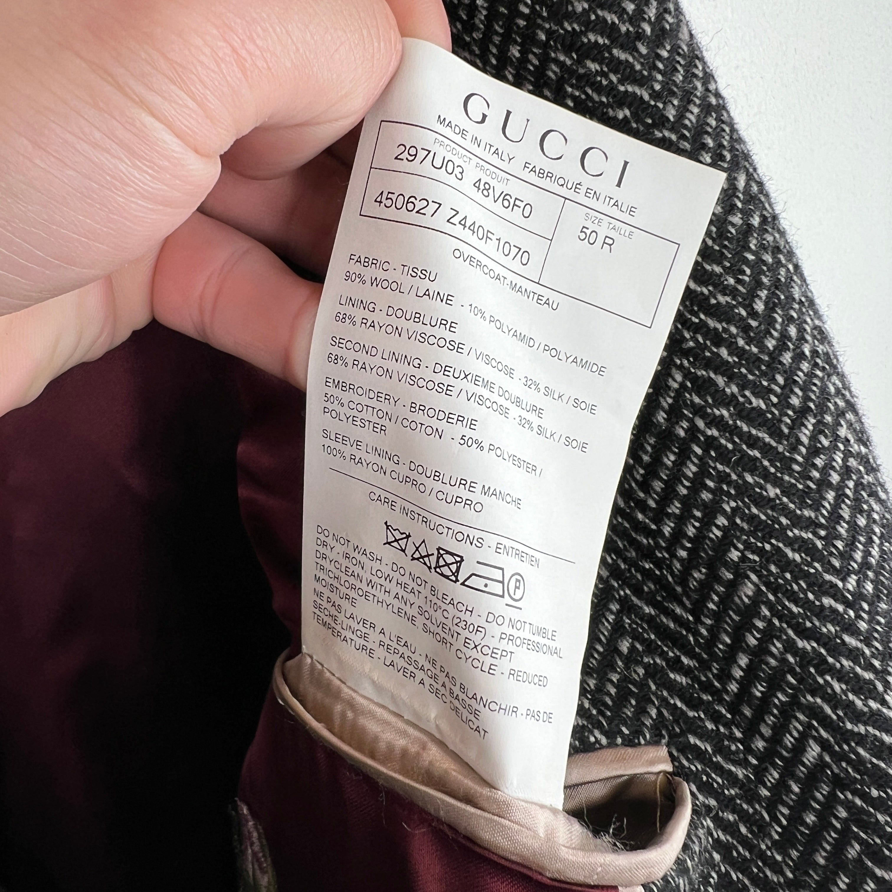 Gucci Wool Dragon Embroidered Trench Coat – www.Lukes.store