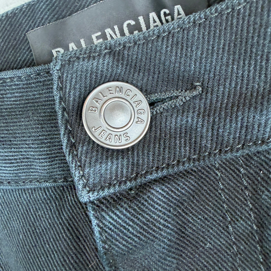 Balenciaga Convertible Denim Cargo Pants