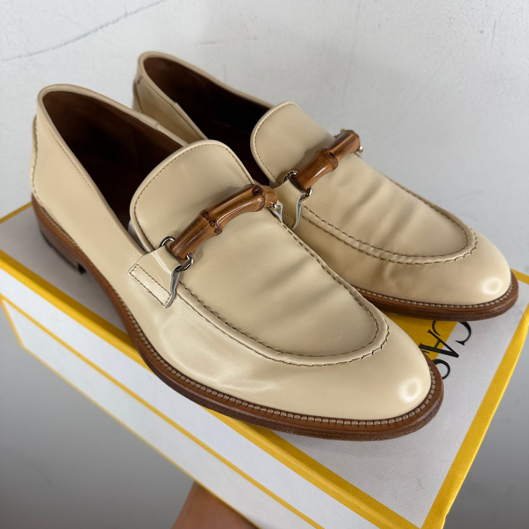 Casablanca White Bamboo Loafers