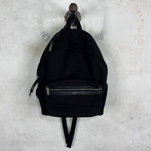 Saint Laurent Canvas Leather Backpack