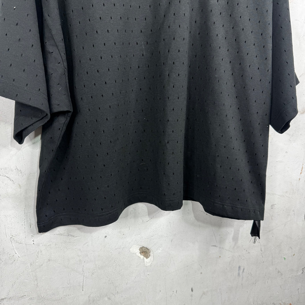 Balenciaga Mesh Hemmed T-Shirt