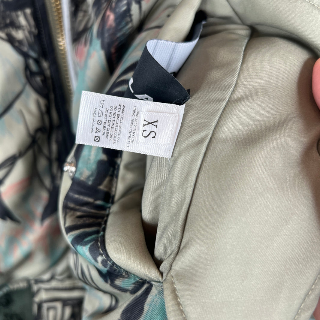 Mowalola Hooded Graffiti Bomber Jacket