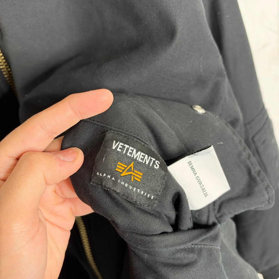 Vetements x Alpha Emoji Bomber