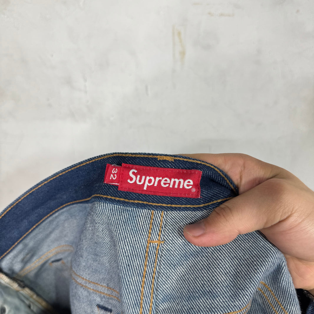 Supreme Raw Baggy Fit Jeans