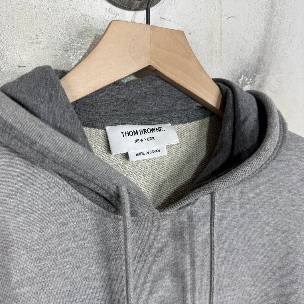 Thom Browne Tri Colored Grey Hoodie
