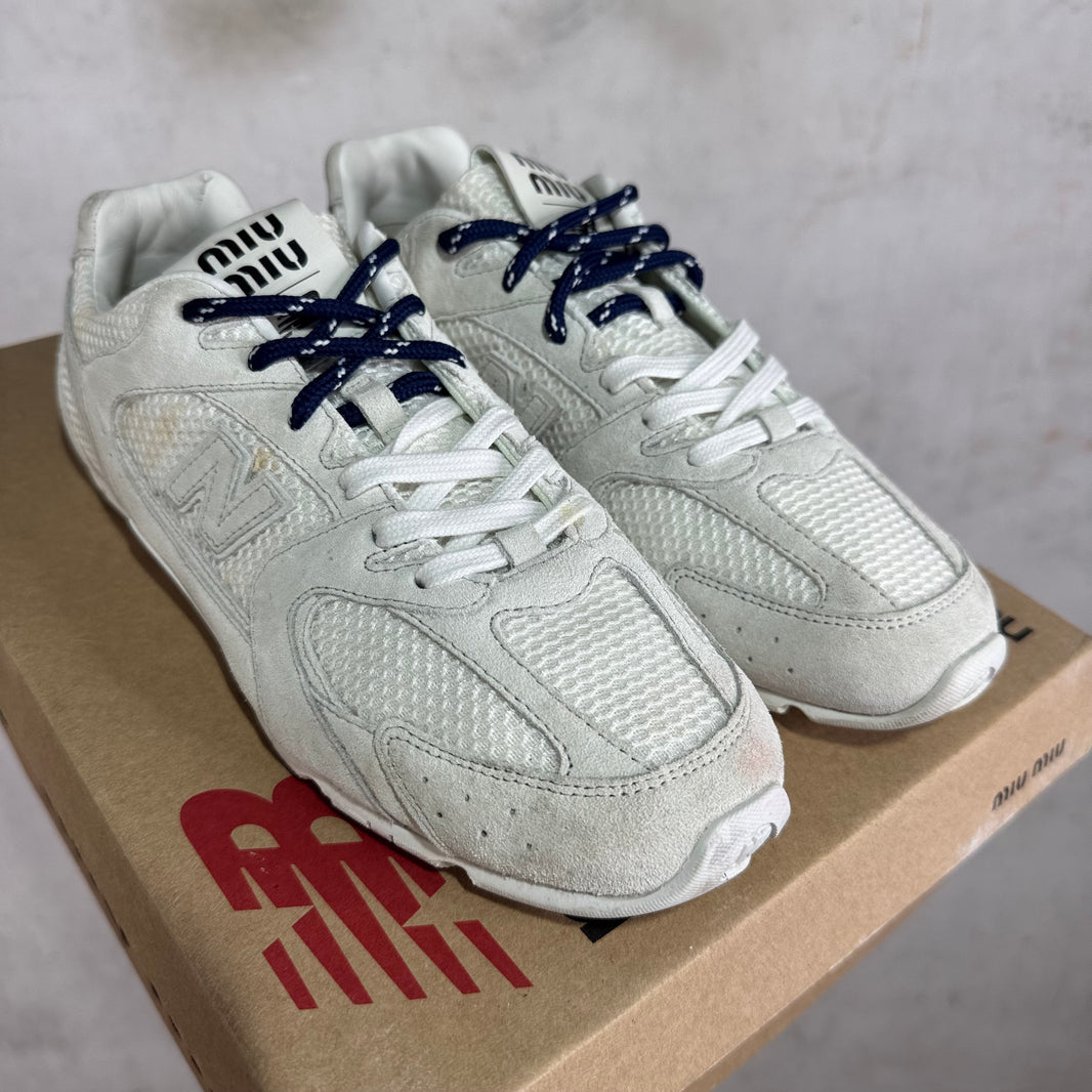 Miu Miu x New Balance 530 White Sneakers