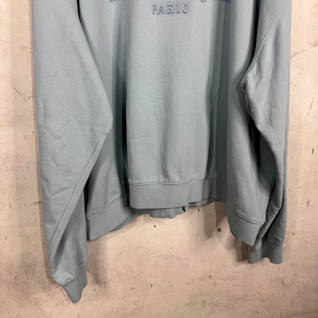 Margiela Embroidered Logo Heavy Zip Hoodie