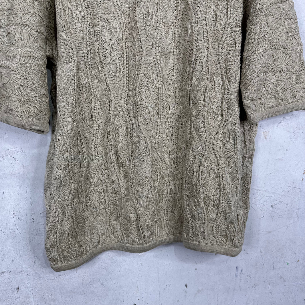 Vintage Coogie Beige Knitted Polo