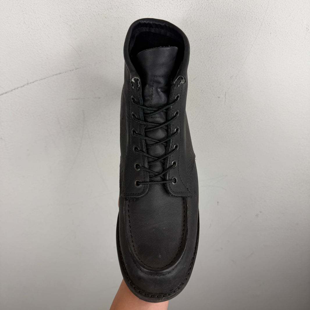 Red Wing Black Leather Moc Boots