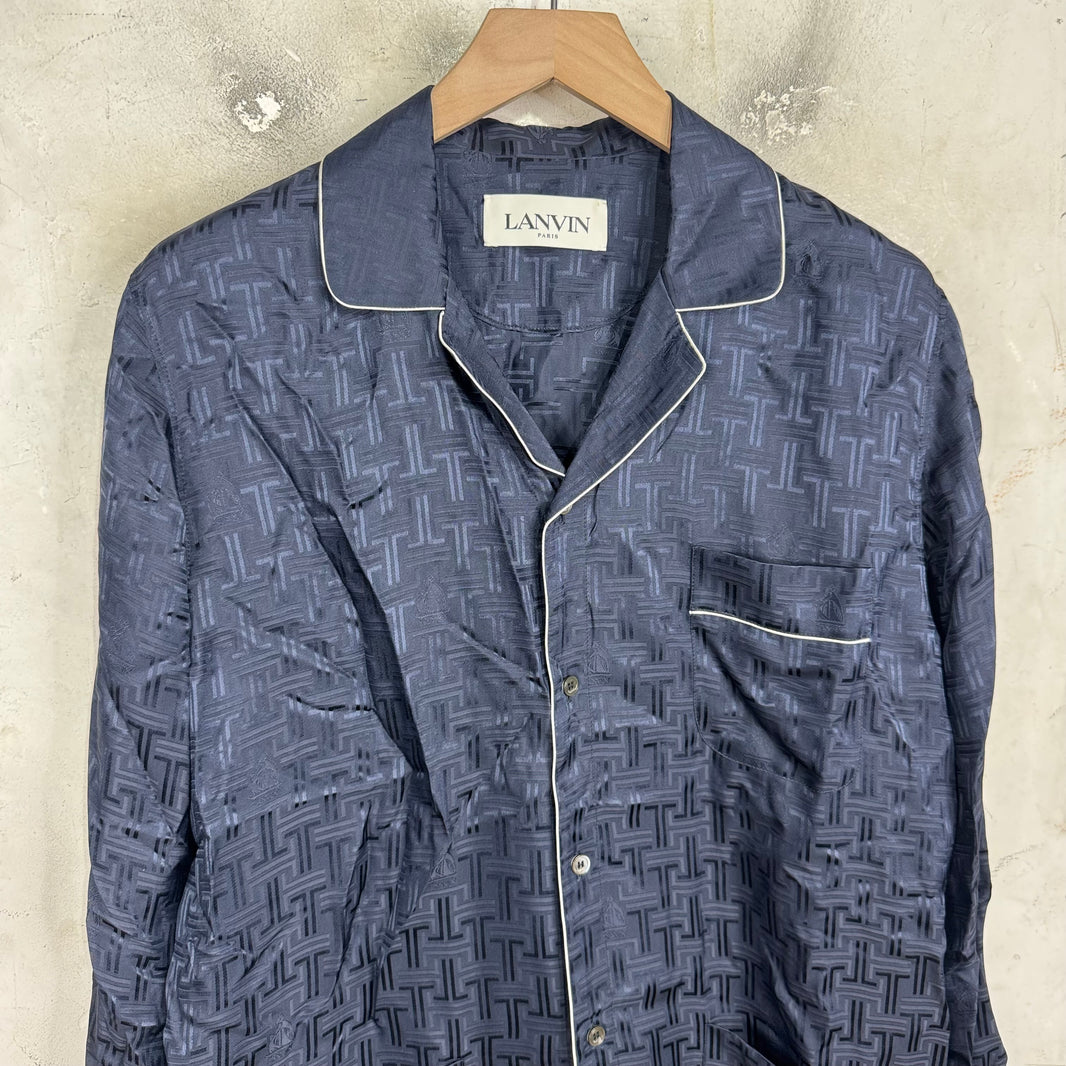 Lanvin Monogram Silk Shirt