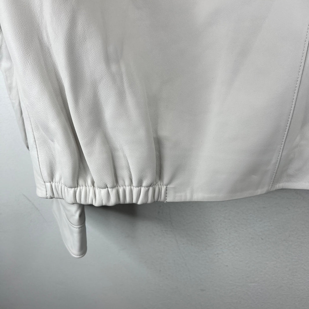 Prada White Nappa Lambskin Jacket