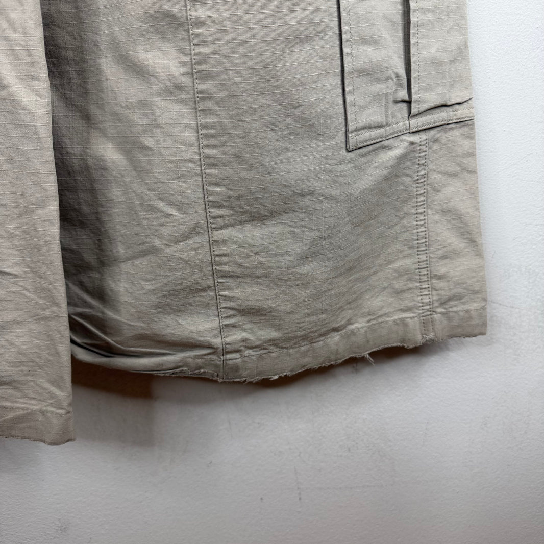 Balenciaga Flared Beige Convertible Cargo Pants