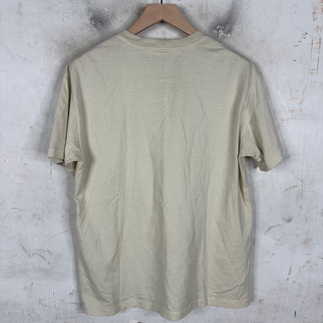 Celine Beige Logo T-Shirt