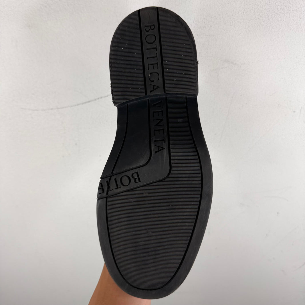 Bottega Veneta Black Leather Loafers