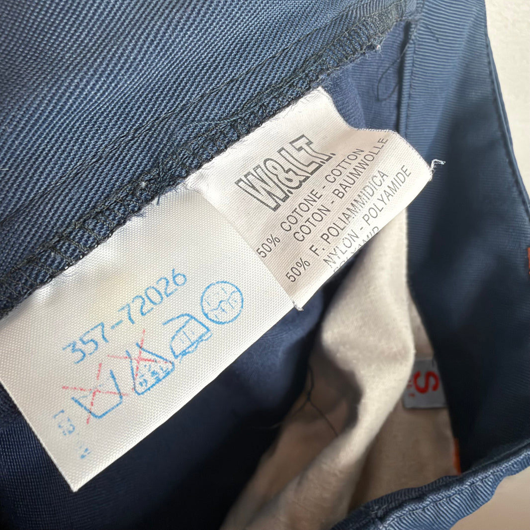 Walter Van Beirendonck Navy Cargo Pants