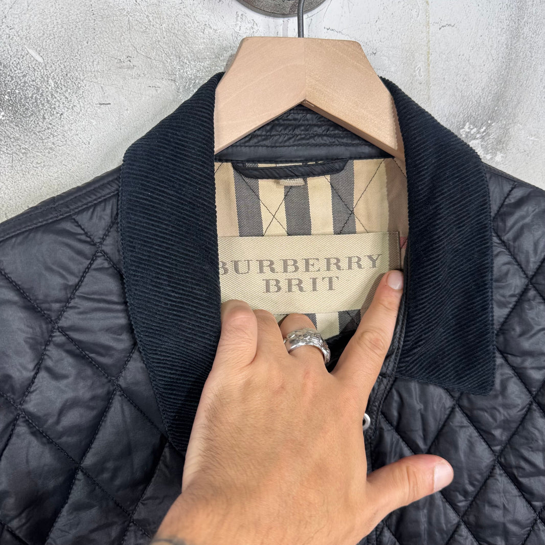 Burberry Quilted Cord Collar Jacket