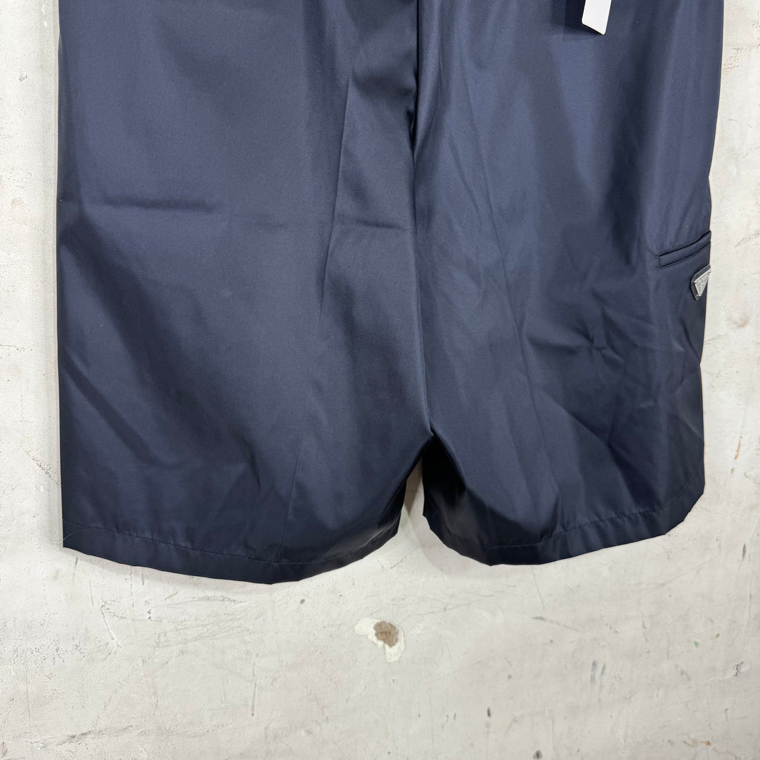 Prada Navy Nylon Shorts