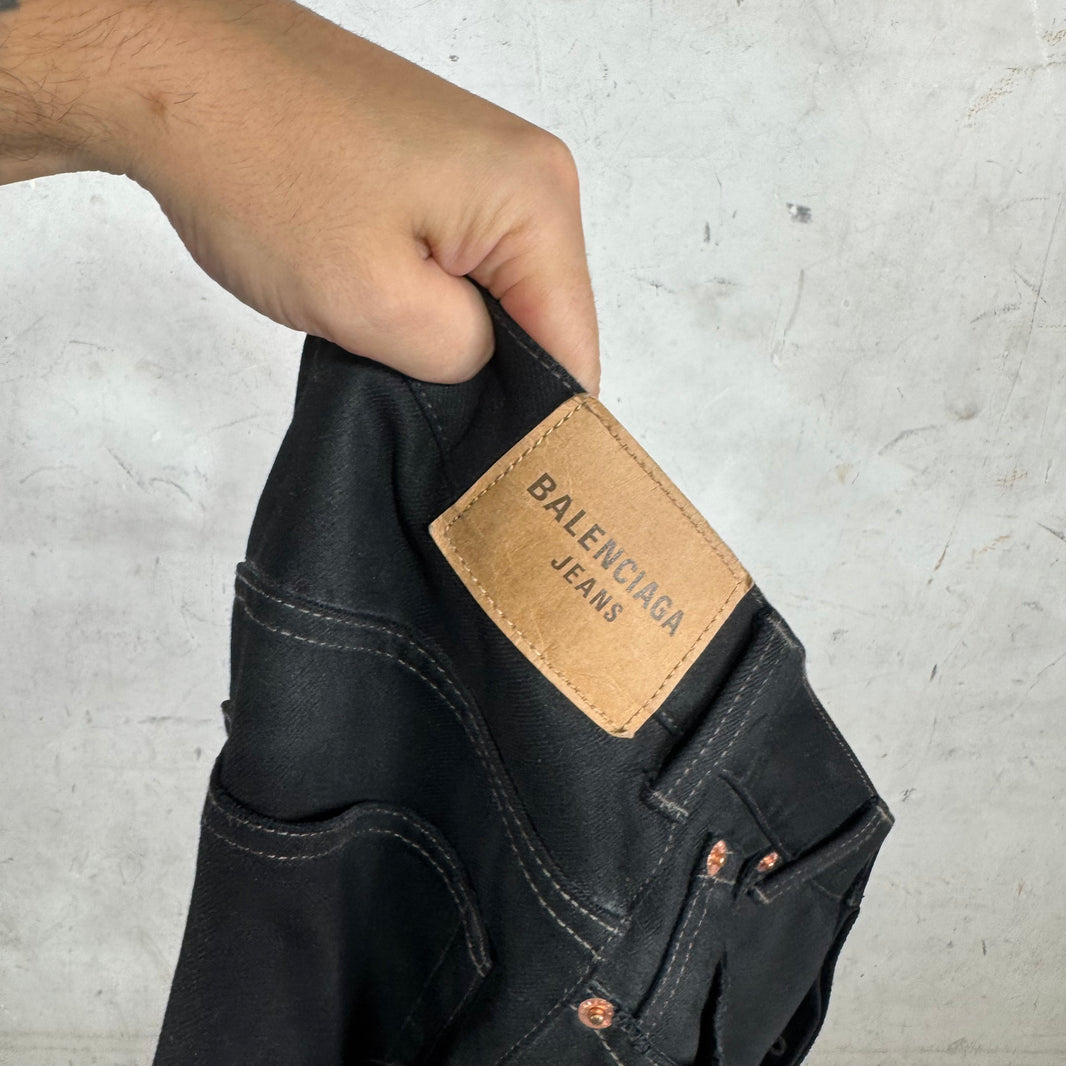 Balenciaga Distressed Boxer Baggy Jeans