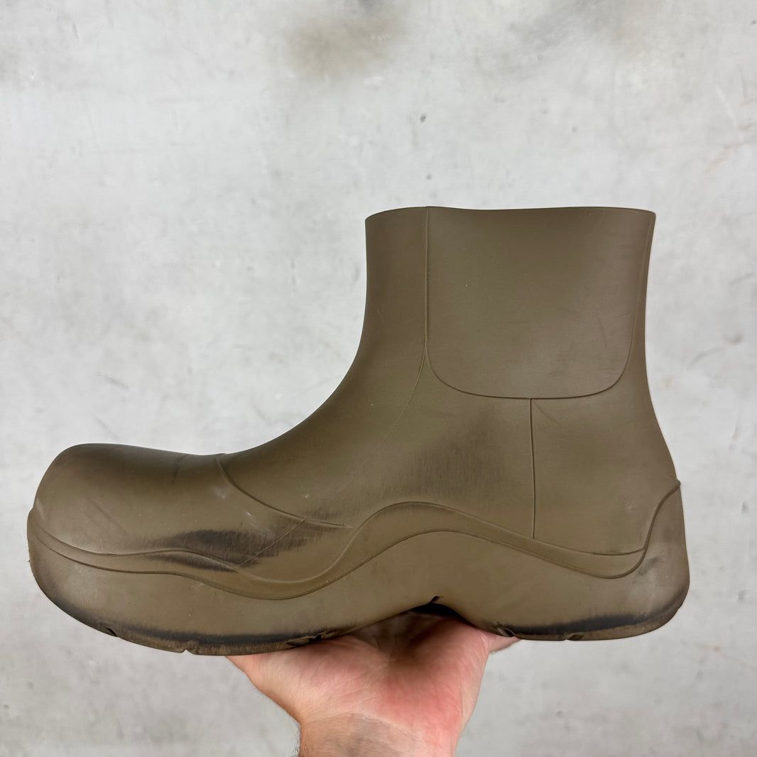 Bottega Veneta Brown Rubber Puddle Boots