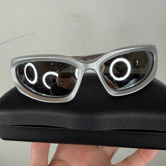 Balenciaga BB0157S Silver Sunglasses