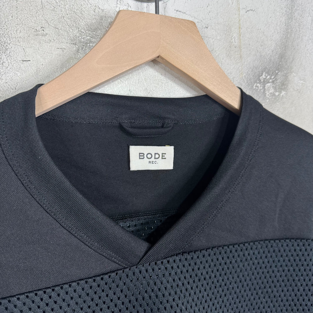 Bode Black Mesh Football Jersey