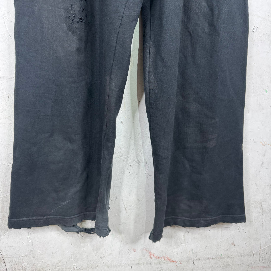Balenciaga Mud Crest Distressed Sweatpants