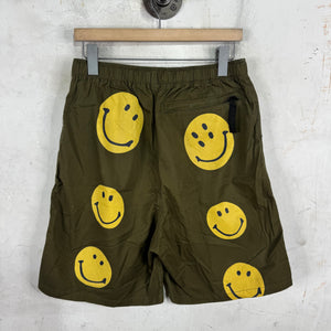 Kapital Olive Smiley Belted Shorts