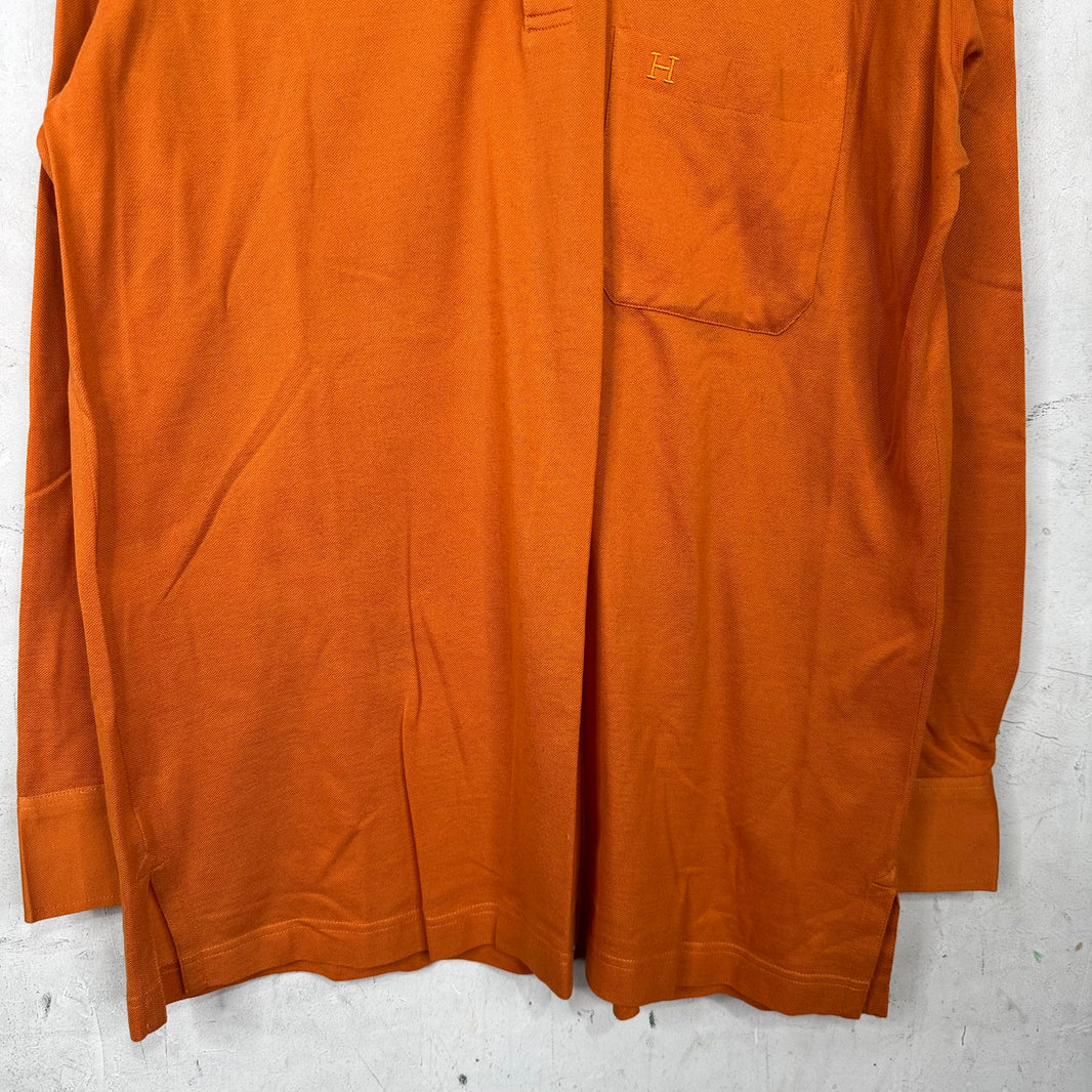 Hermes Orange H Logo Rugby