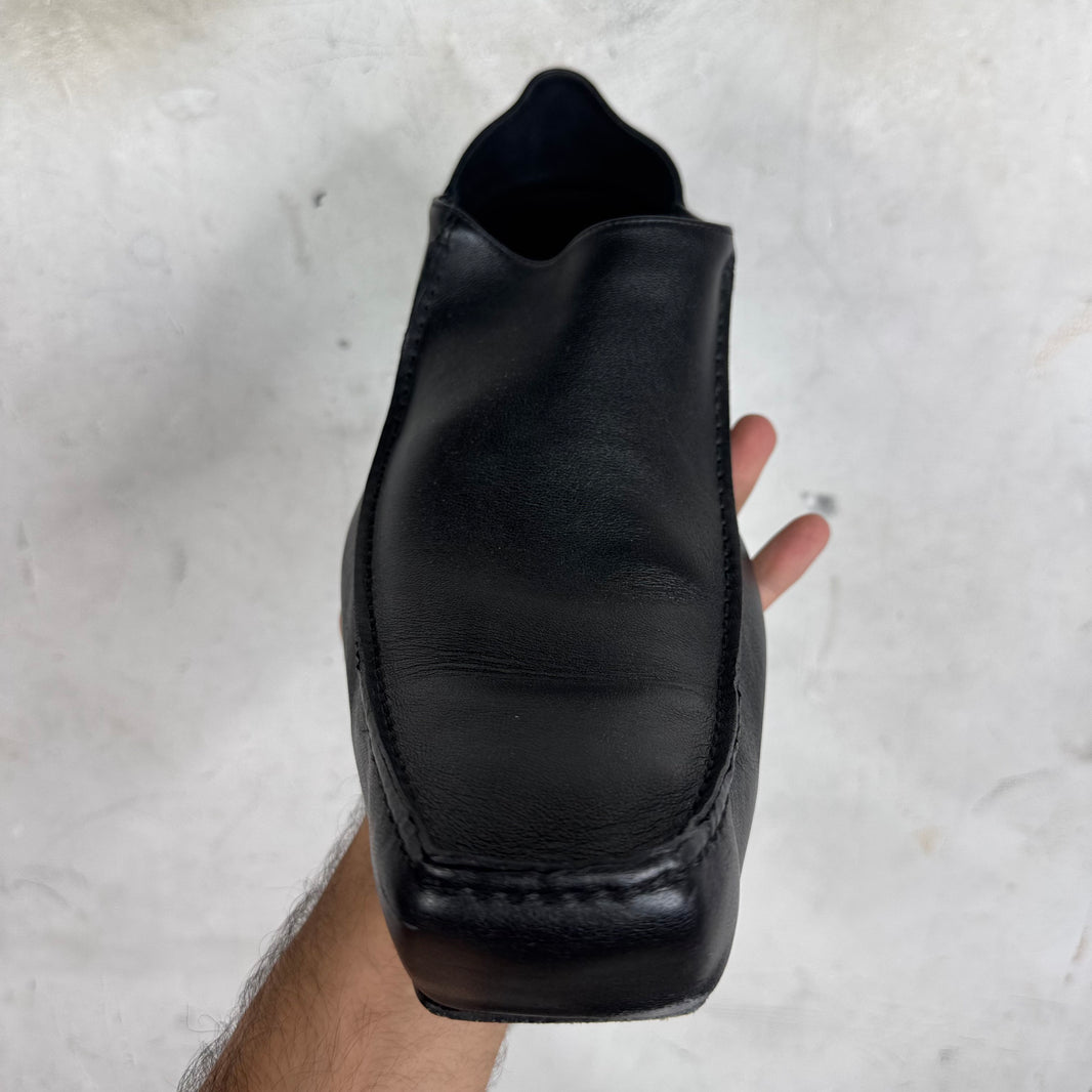 Balenciaga Black Leather Romeo Mules