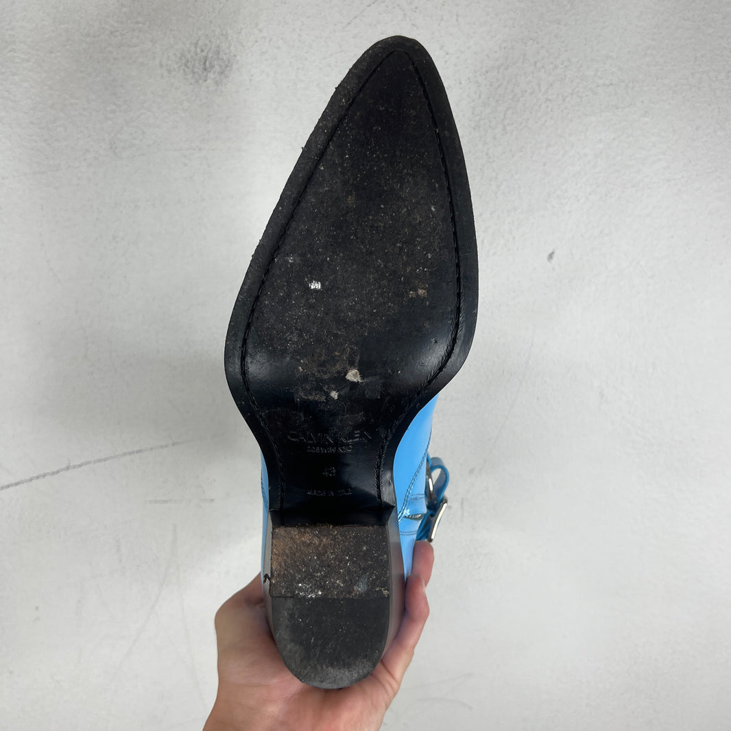 Calvin Klein 205W39NYC Blue Harness Spazzolotto Boots