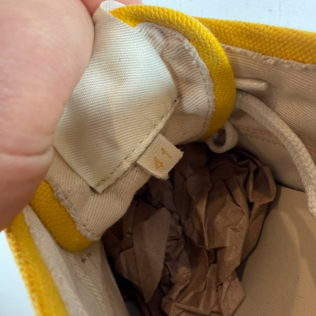 Marni Yellow Paw Lace Up Sneakers