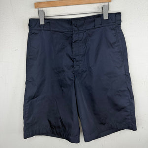 Prada Navy Nylon Badge Shorts