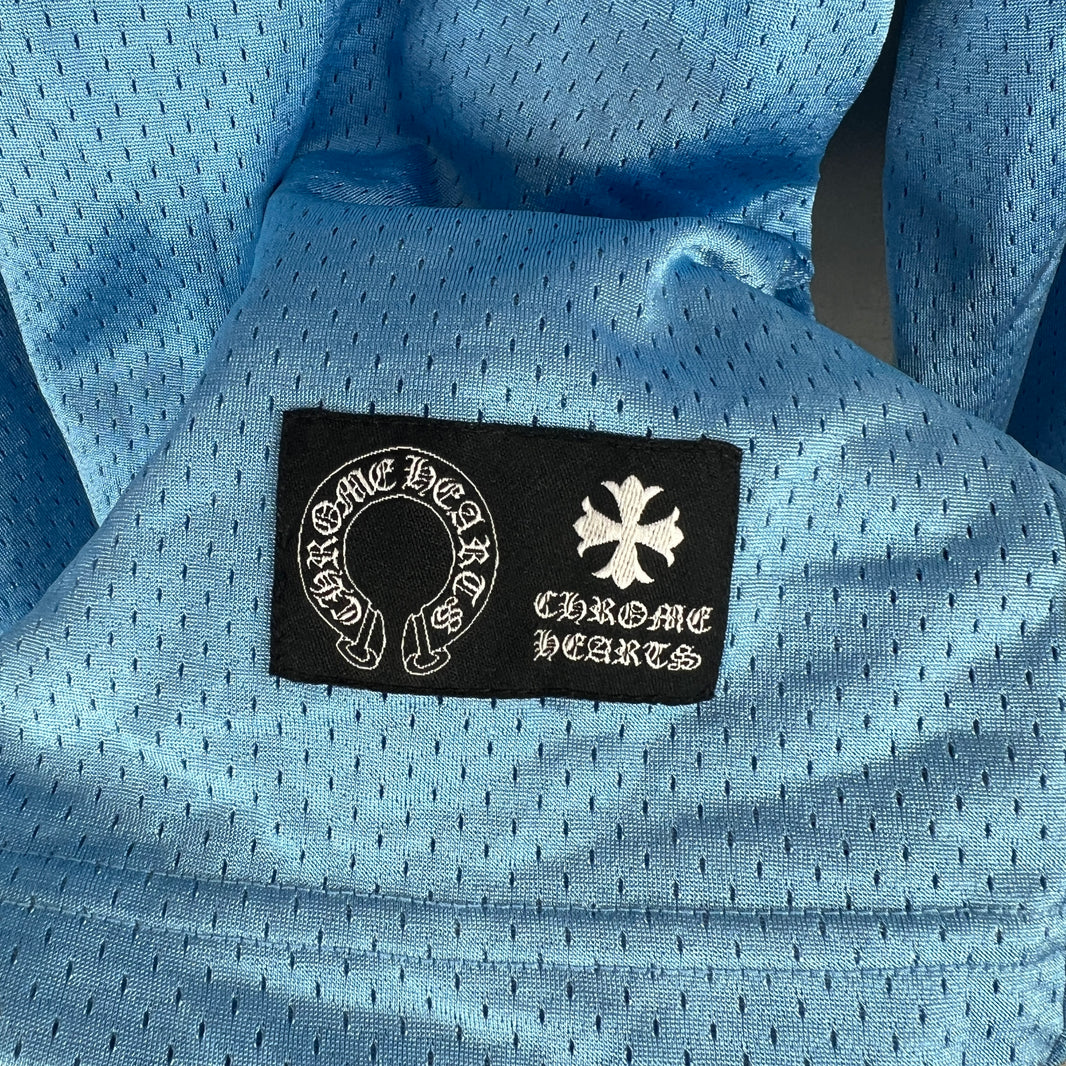 Chrome Hearts Blue Sports Warm-Up Jersey