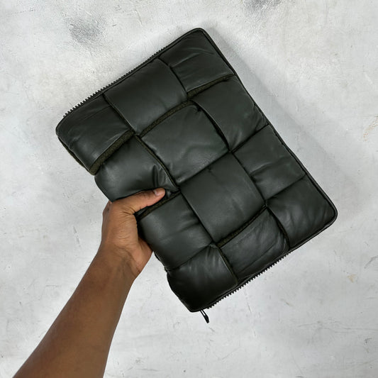 Bottega Veneta Green Laptop Case
