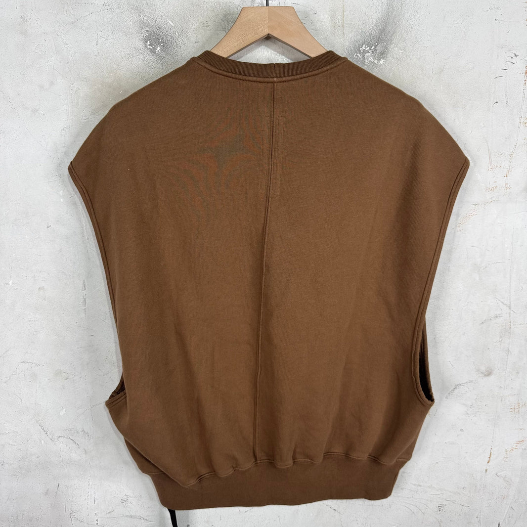 DRKSHDW Brown Sleeveless Vest