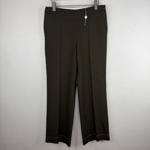 Margiela Green Wool Double Waist Trousers