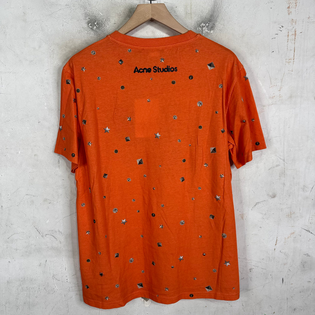 Acne Studios Orange Eye Riveted T-Shirt