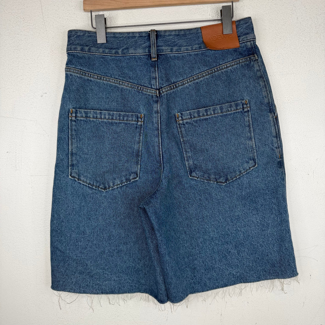 Loewe Anagram Cut Denim Shorts