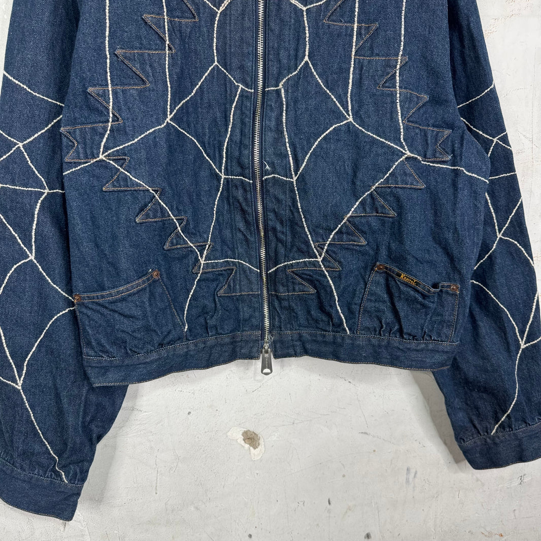 Kapital Spiderweb Zip Denim Jacket