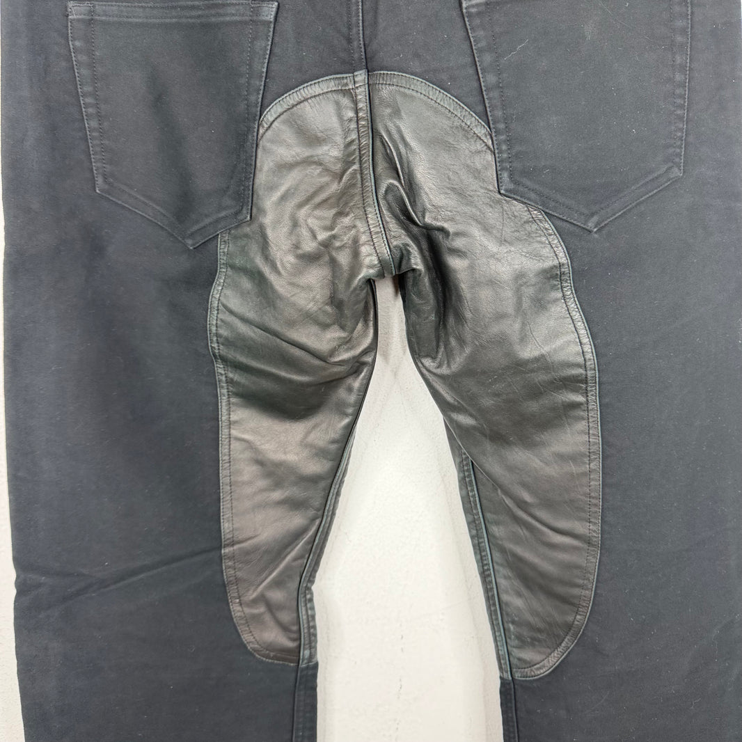 Rick Owens Moleskin Leather Back Pants