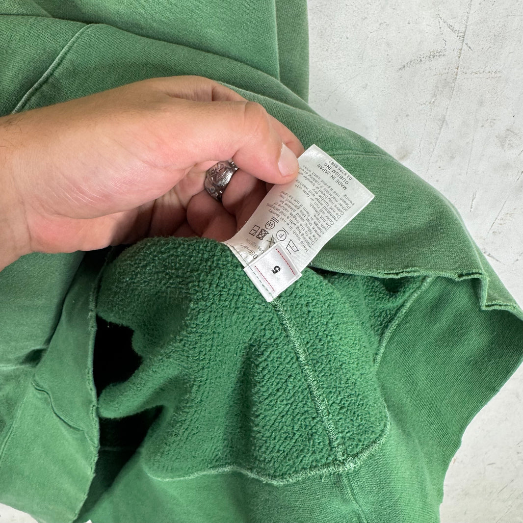Visvim Green Distressed Jumbo Hoodie