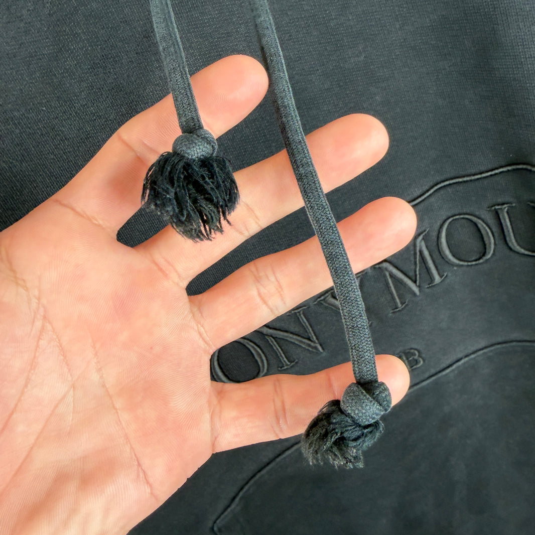 Anonymous Club Tonal Black Logo Hoodie
