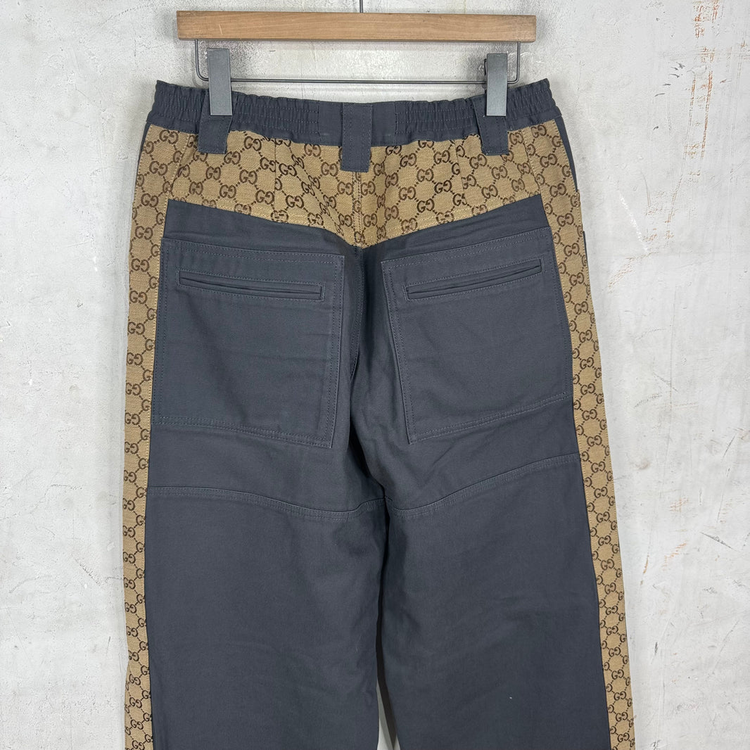 Gucci Reconstructed Canvas Monogram Pants