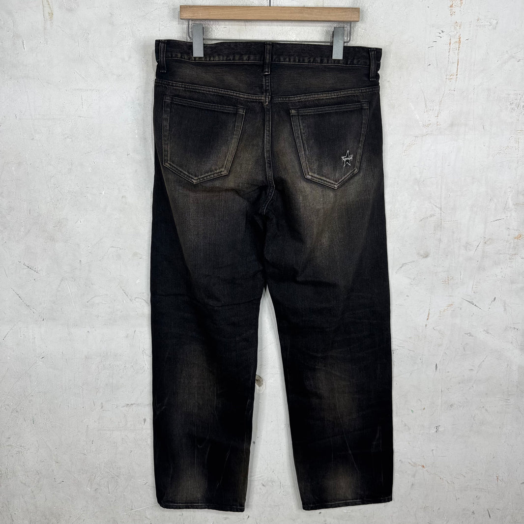 Supreme Black Baggy Selvedge Jeans