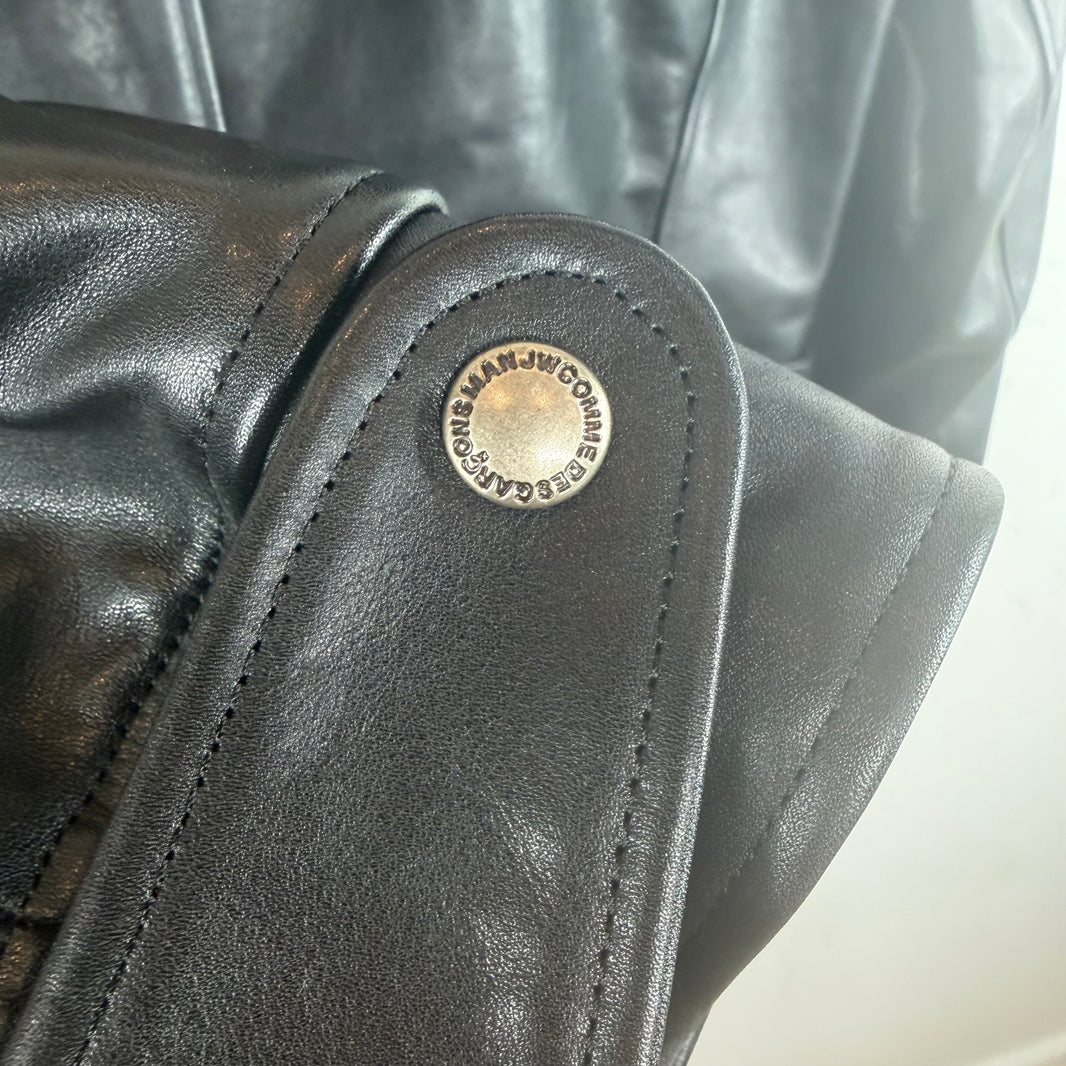 Stussy Junya Watanabe CDG Black Leather Jacket
