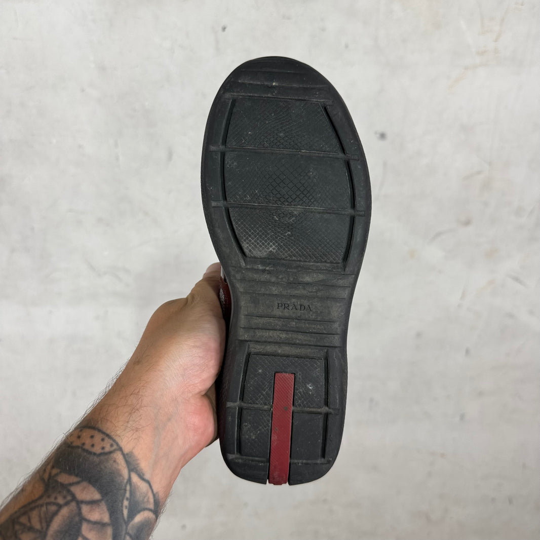 Prada Patent Burgundy Americas Cup