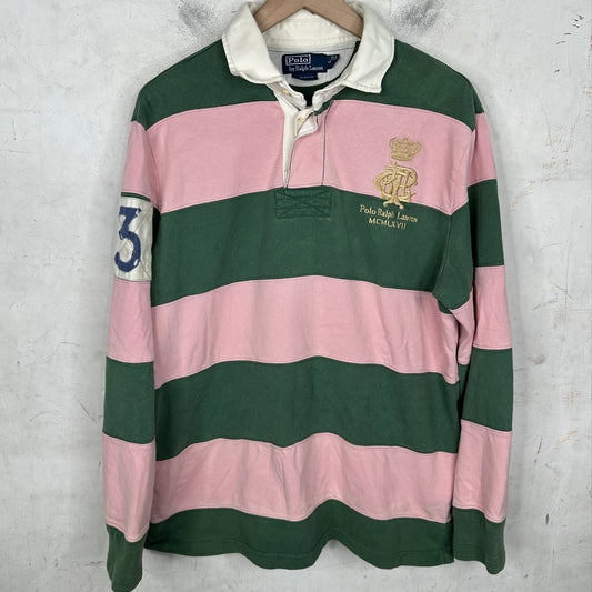 Polo Ralph Lauren Striped Pink L/S Rugby