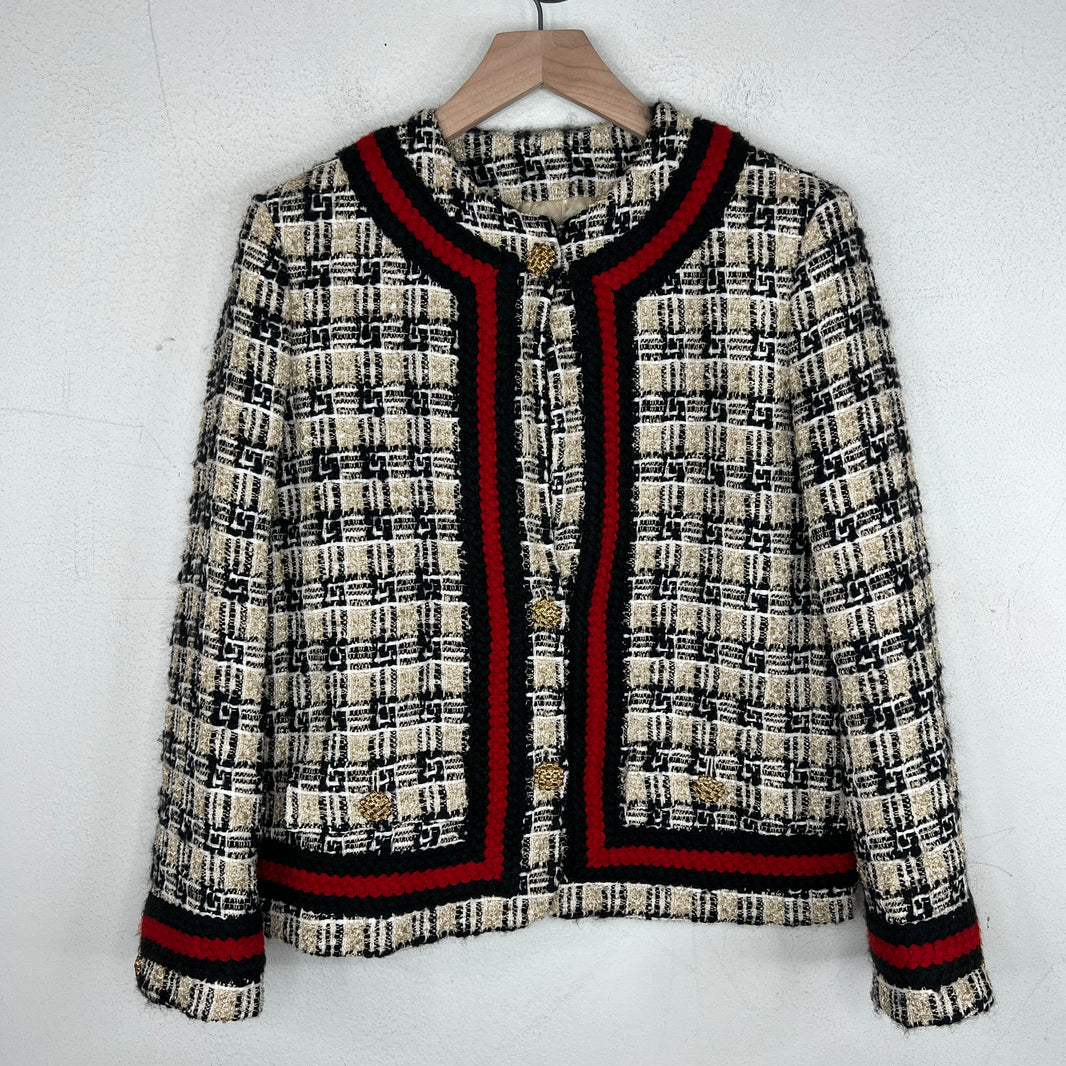 Gucci Cropped Tweed Jacket