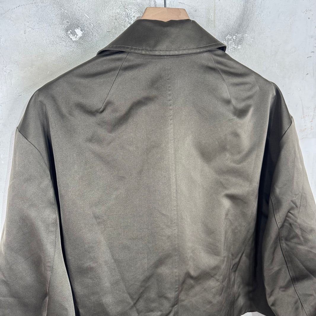 Rick Owens Satin Dark Dust Cargo Jacket